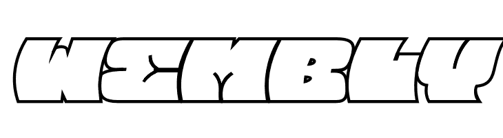 Barred Outline PERSONAL USE Regular  Free Fonts Download