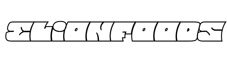 Barred Outline PERSONAL USE Regular  Free Fonts Download