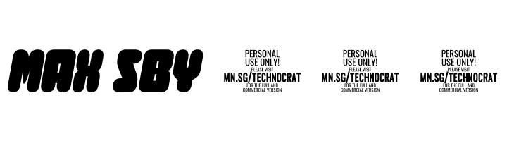 Curvi Technocrat PERSONAL Bold  Free Fonts Download