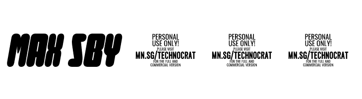 Curvi Technocrat PERSONAL Regular  Free Fonts Download