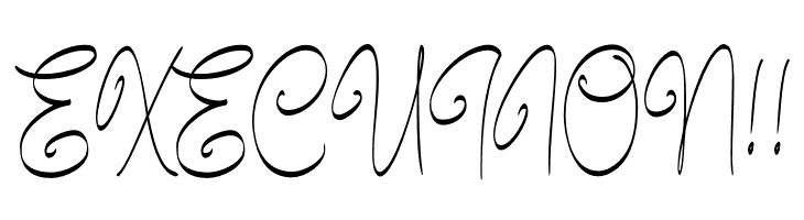 Bundey Script PERSONAL USE Bold  Free Fonts Download