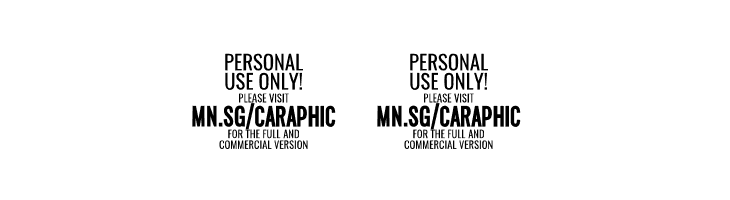 Caraphic Script PERSONAL USE Regular  Free Fonts Download