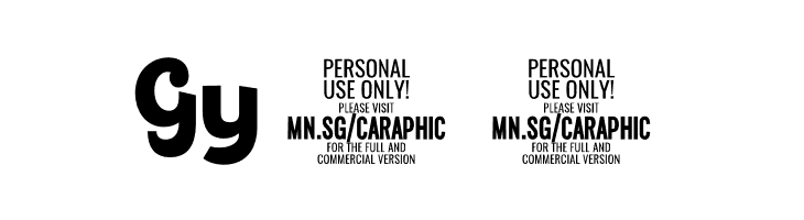 Caraphic Script PERSONAL USE Regular  Free Fonts Download