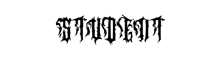 Horror Korpus PERSONAL Regular  Free Fonts Download