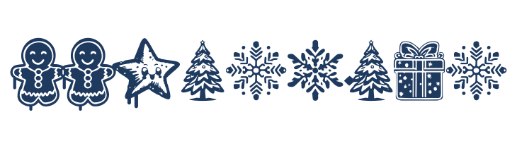 Christmas Cypher Icon PERSONAL Regular font — Lorem ipsum body text preview