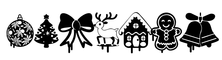 Christmas Cypher Icon PERSONAL Regular  Free Fonts Download