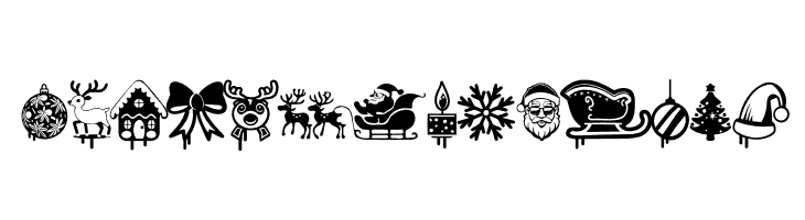 Christmas Cypher Icon PERSONAL Regular  Free Fonts Download