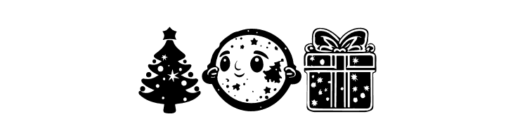 Christmas Cypher Icon PERSONAL Regular  Free Fonts Download