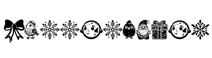 Christmas Cypher Icon PERSONAL Regular  Free Fonts Download