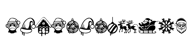 Christmas Cypher Icon PERSONAL Regular  Free Fonts Download