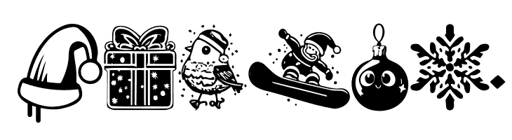 Christmas Cypher Icon PERSONAL Regular  Free Fonts Download