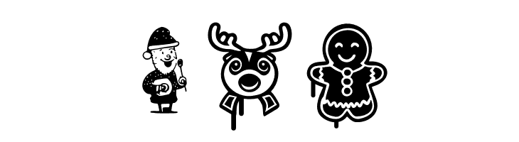 Christmas Cypher Icon PERSONAL Regular  Free Fonts Download