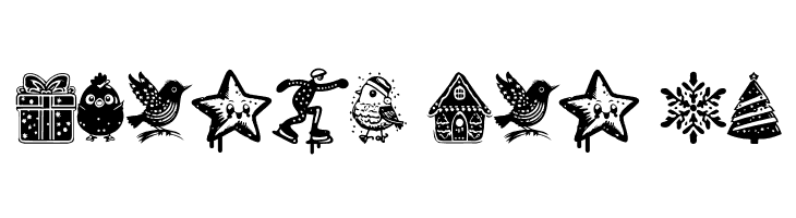 Christmas Cypher Icon PERSONAL Regular  Free Fonts Download