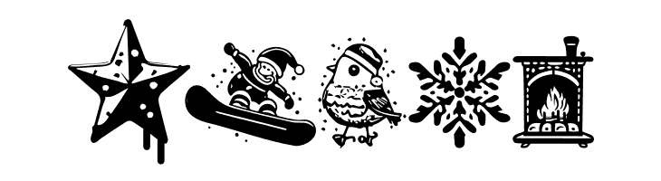 Christmas Cypher Icon PERSONAL Regular  Free Fonts Download