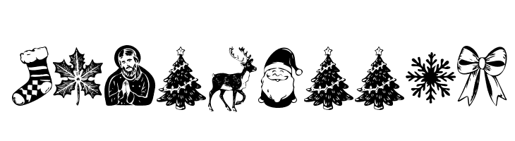 Last Christmas Symbols PERSONA Regular  Free Fonts Download