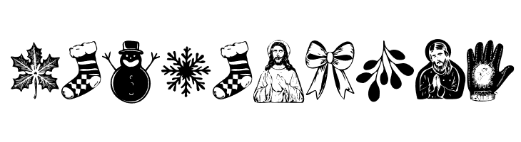 Last Christmas Symbols PERSONA Regular  Free Fonts Download