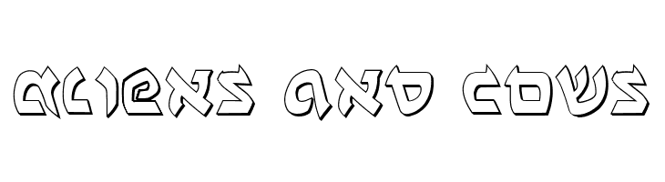 Ben-Zion 3D  Free Fonts Download