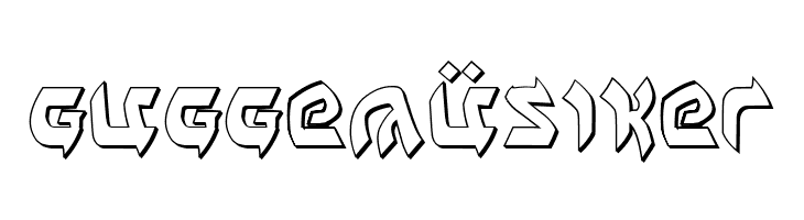 Ben-Zion 3D  Free Fonts Download