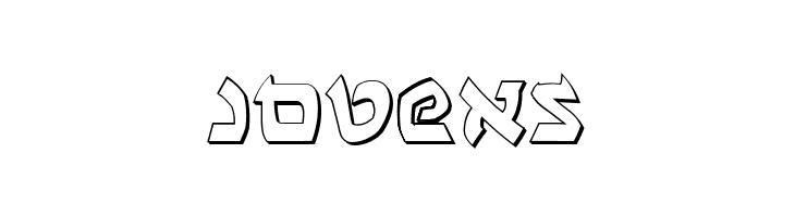 Ben-Zion 3D  Free Fonts Download