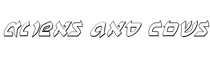 Ben-Zion 3D Italic  Free Fonts Download