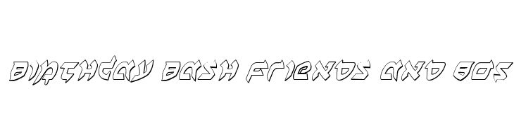 Ben-Zion 3D Italic  Free Fonts Download