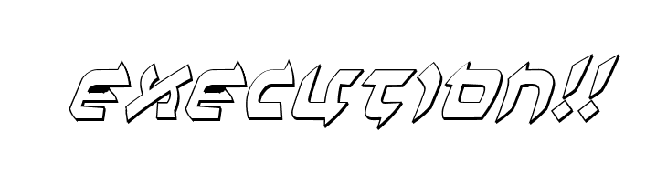 Ben-Zion 3D Italic  Free Fonts Download