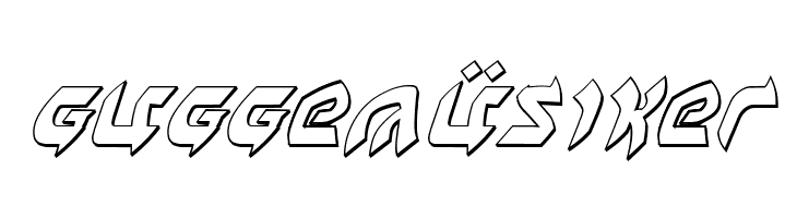 Ben-Zion 3D Italic  Free Fonts Download