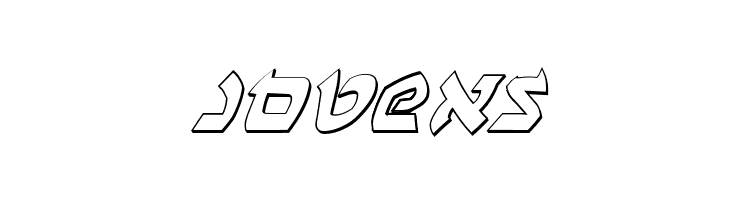 Ben-Zion 3D Italic  Free Fonts Download