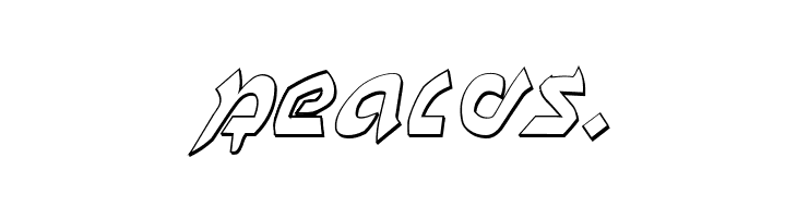 Ben-Zion 3D Italic  Free Fonts Download
