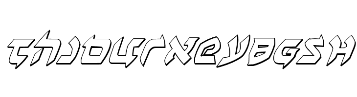 Ben-Zion 3D Italic  Free Fonts Download
