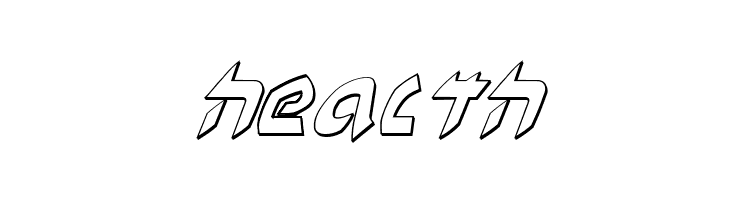 Ben-Zion 3D Italic  Free Fonts Download