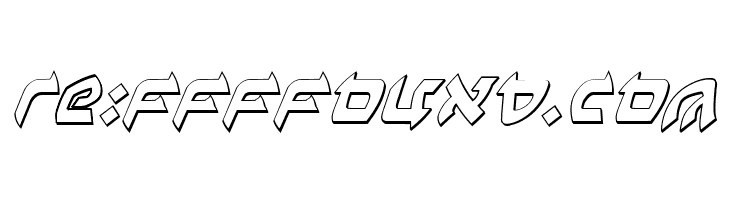 Ben-Zion 3D Italic  Free Fonts Download