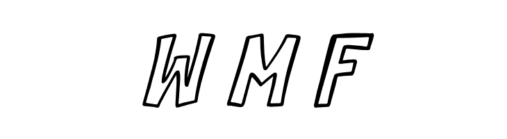 Cilok There Outline Italic  Free Fonts Download