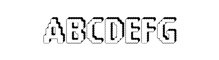 14 LED Rised Black  Free Fonts Download