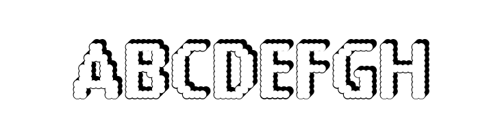 14 LED Rised Black  Free Fonts Download