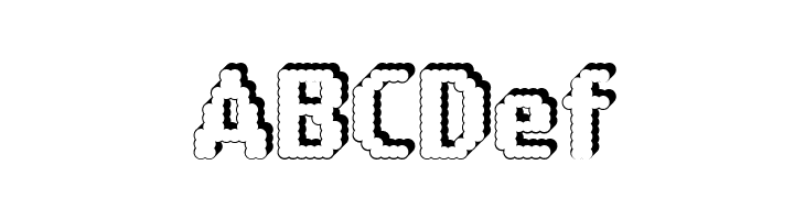 14 LED Rised Black  Free Fonts Download