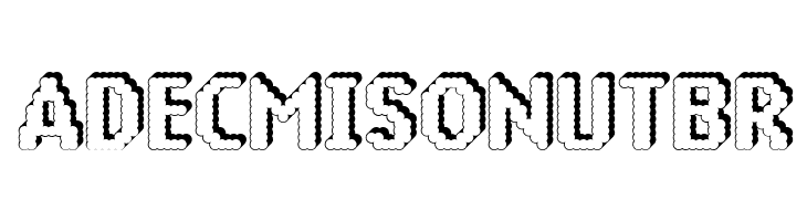 14 LED Rised Black  Free Fonts Download