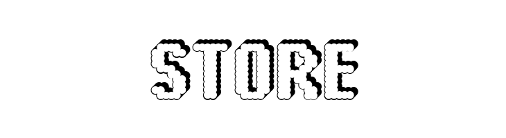 14 LED Rised Black  Free Fonts Download