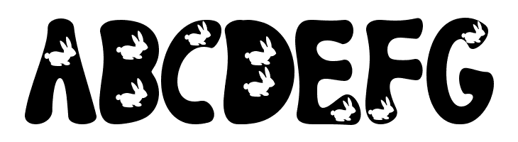 Easter Rabbits  Free Fonts Download