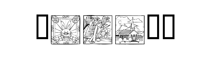 KR Easter Squares  Free Fonts Download