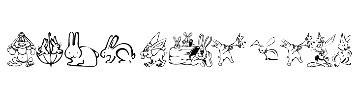 KR Bunny Dings  Free Fonts Download