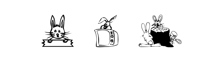 KR Bunny Dings  Free Fonts Download