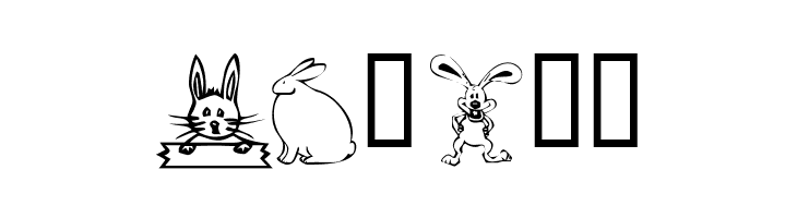 KR Bunny Dings  Free Fonts Download