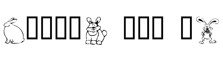 KR Bunny Dings  Free Fonts Download