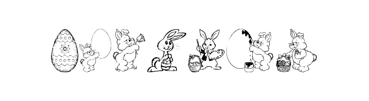 Easter art  Free Fonts Download