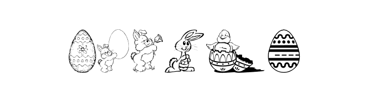 Easter art  Free Fonts Download