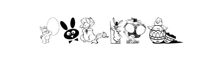 Easter art  Free Fonts Download