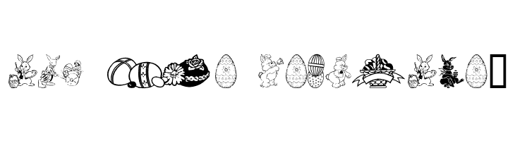 Easter art  Free Fonts Download