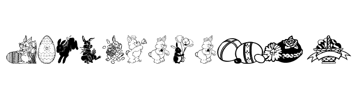 Easter art  Free Fonts Download