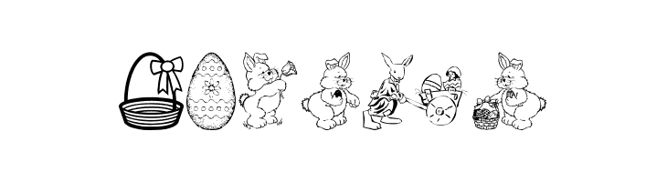 Easter art  Free Fonts Download